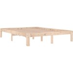 Cadre de lit bois de pin massif 140x190 oliver