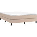 Sommier � ressorts de lit cappuccino 140x200 cm similicuir