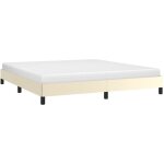 Cadre de lit crme 160x200 cm similicuir vidaxl