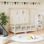 Cadre de lit pour enfant 70x140 cm bois de pin massif vidaxl