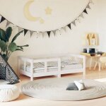 Cadre de lit pour enfant blanc 70x140 cm bois de pin massif vidaxl