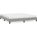 Maison chic - the living store cadre de lit sans matelas gris clair 160x200 cm tissu - cadre de lit - ...