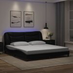 Cadre de lit avec led sans matelas noir 180x200 cm vidaxl Cadre de lit avec led sans matelas noir 180x200 cm vidaxl