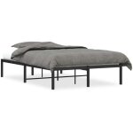 Cadre de lit m�tal sans matelas noir 120x190 cm vidaxl