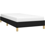 Cadre de lit noir 90x190 cm tissu