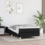 Sommier  ressorts de lit noir 90x190 cm tissu