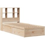 Cadre de lit sans matelas 90x190 cm bois de pin massif vidaxl