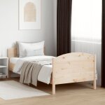 Cadre de lit sans matelas 90x190 cm bois de pin massif vidaxl