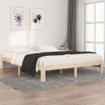 Avimac - cadre de lit sans matelas bois massif de pin 160x200 cm