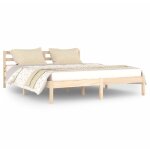 Cadre de lit sans matelas bois massif de pin 160x200 cm vidaxl Cadre de lit sans matelas bois massif de pin 160x200 cm vidaxl