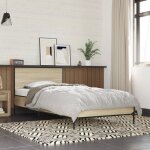 Cadre de lit sans matelas ch�ne sonoma 90x190 cm vidaxl
