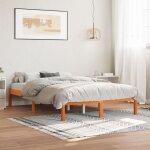 Cadre de lit sans matelas cire marron 120x190cm bois pin massif vidaxl Cadre de lit sans matelas cire marron 120x190cm bois pin massif vidaxl