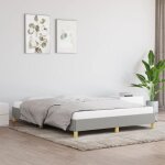Cadre de lit sans matelas gris clair 140x190 cm tissu vidaxl