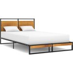Cadre de lit sans matelas mtal 120x200 cm vidaxl