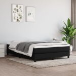 Sommier  ressorts de lit noir 140x190 cm tissu