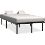 Cadre de lit sans matelas noir m�tal 160x200 cm vidaxl
