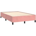Cadre de lit sans matelas rose 120x190 cm velours vidaxl