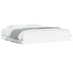 Cadre de lit avec tiroirs blanc 180x200 bois d'ingénierie Cadre de lit avec tiroirs blanc 180x200 bois d'ingénierie