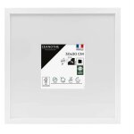 Cadre photo blanc 30x30 cm et 30x30 cm - convient au a4 ? baguette fine et minimaliste - cadre photo ...