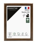 Cadre photo brun 18x24 cm et 24x18 cm - convient au a5 ? baguettes arrondies ? cadre photo shelter en ...