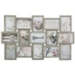 Cadres photo, collage, 15 lments, vieilli, couleur blanc, atmosphera