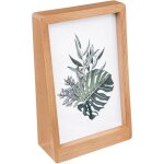 Cadre photo vertical en h�tre et verre - format 10x15 cm atmosphera cr�ateur d'int�rieur