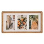 Cadre photo collage miliea avec 3 emplacements pour photos, design mangobaum en verre ? atmosphera crateur ...