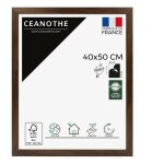 Cadre photo marron 40x50 cm et 50x40 cm - convient au a3 ? cadre pour photo 40x50 cm, affiche ou poster ...