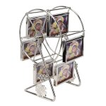Cadre photo rotatif grande roue, 6 cadres photo support de roue cadre photo bureau table top cadres photo ...