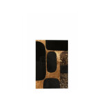 Cadre rectangulaire ovale cuir noir / or large - l 60 x l 1, 3 x h 90 cm - noir