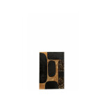 Cadre rectangulaire ovale cuir noir / or small - l 40 x l 1, 3 x h 60 cm - noir