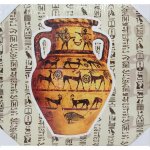 Cadre en toile poterie egyptienne