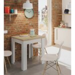 Caesaroo - table � manger pliante avec plateau rabattable, table auxiliaire refermable, 67x67 / 135h79 ...