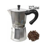 Cafetire classique acier inoxydable induction 12 tasses, compatible toutes sources de chaleur sauf induction ...