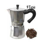 Cafeti�re classique acier inoxydable induction 9 tasses, compatible toutes sources de chaleur sauf induction ...