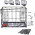 Cage pour chiens s caisse de transport pour chien pliable en treillis - arebos