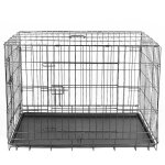 Sifree - cage pour chiens, cage d'exterieur1 portes, pliable, transportable, 1067671cm