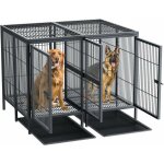 Bingo paw - cage chien grande taille m�tal: caisse pour 2 grand chiens int�rieur xxl amovible enclos ...