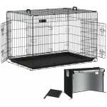 Vounot - cage pour chien pliable avec housse de protection - 122x75x81cm - 2 portes verrouillable et ...