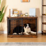 Cage pour chiens, table d'appoint, niche moderne pour chiens
