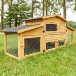 Bb - loisir - cage clapier enclos lapin extrieur en bois haute qualit pour lapins petits animaux - ...