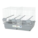 Cage d'élevage oiseaux - zolux - primo cati - pour canari mandarin - 57 x p34. 5 x 41 cm - blanc et gris ... Cage d'élevage oiseaux - zolux - primo cati - pour canari mandarin - 57 x p34. 5 x 41 cm - blanc et gris ...