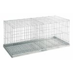 Cage d'exposition de pigeons, oiseaux 2 départements, 100x42x47 cm Cage d'exposition de pigeons, oiseaux 2 départements, 100x42x47 cm