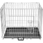Helloshop26 - cage en m�tal pliable pour chien acier galvanis� 95 x 56 x 64 cm