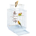 Cage oiseaux avec jouet 40 x 40 x 58 cm cage oiseau exotique pour perruche calopsitte inséparable canari ... Cage oiseaux avec jouet 40 x 40 x 58 cm cage oiseau exotique pour perruche calopsitte inséparable canari ...