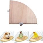 Cage � oiseaux perche support plate - forme perruche jouet ventilateur en bois forme d'�ventail perroquet ...