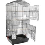 Cage  oiseaux portable, cage rectangulaire, haloyo, cage pour perruche calopsitte conure pinson canaris, ...