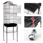 Cage, cage oiseaux voli�re portable toit ouvrable design pour perruche calopsitte canari ins�parable ...