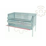 Cage pour poules pondeuses avec 3 cellules en ta le galvanisa e cm 107x50x80h convient pour 9 poules ...