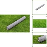 Cage pour poules - vidaxl grillage pour voli�re acier galvanis� 25 x 0, 5 m argent� - cl�ture pour b�tail ...